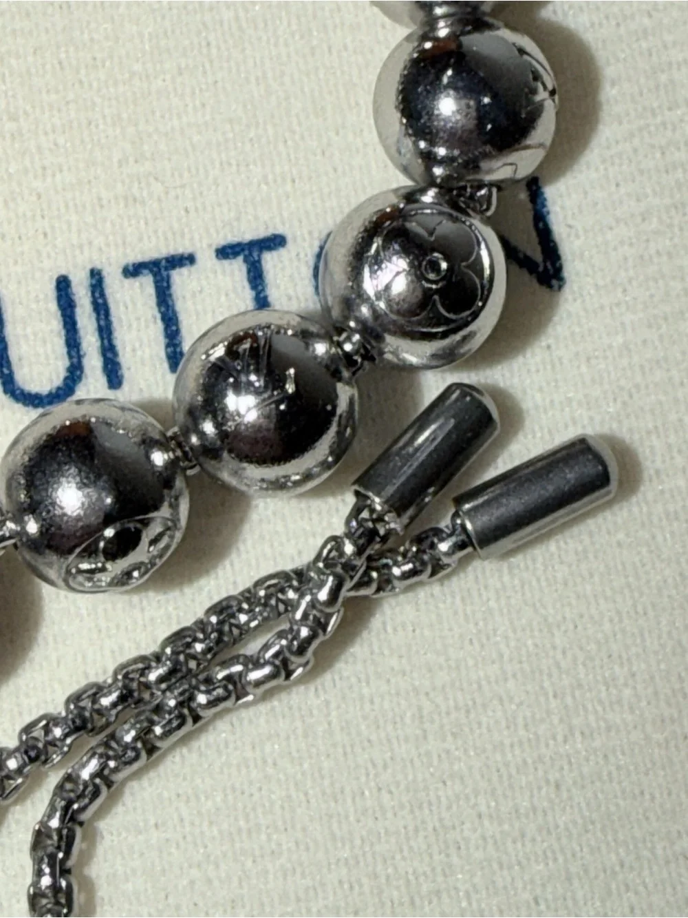 Fashion Silver Bead Adjustable Bracelet